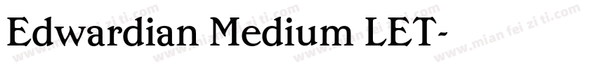 Edwardian Medium LET字体转换
